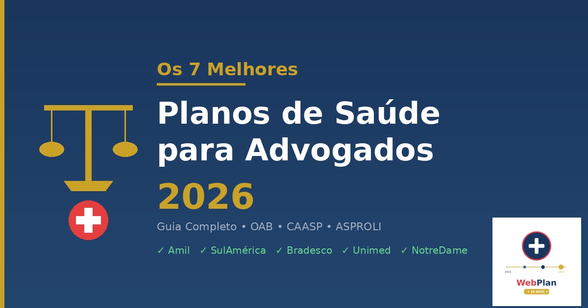 Os 7 Melhores Planos de Saúde para Advogados em 2026