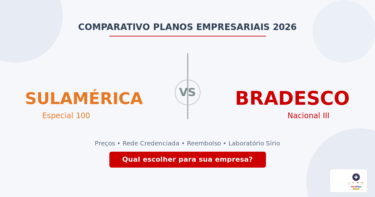 SulAmérica ou Bradesco: Qual Plano de Saúde Empresarial Escolher em 2026?