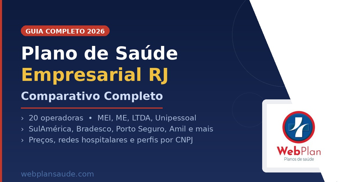 Plano de Saúde Empresarial RJ: 20 Operadoras Comparadas 2026
