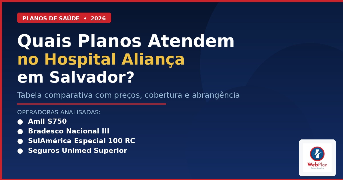 Quais Planos Atendem no Hospital Aliança Salvador? [2026]