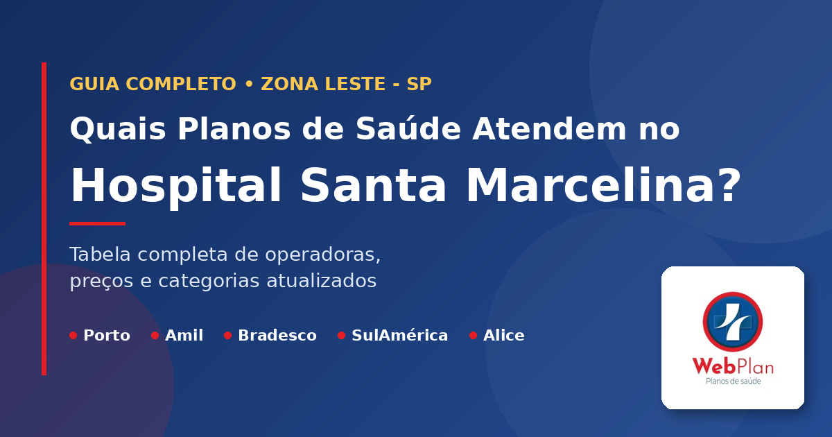 Quais Planos de Saúde Atendem no Hospital Santa Marcelina?