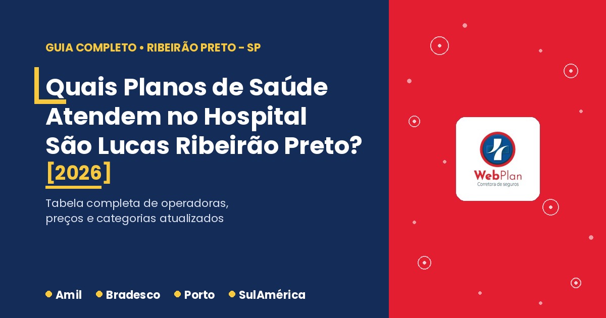 Quais Planos de Saúde Atendem no Hospital São Lucas Ribeirão Preto? [2026] 