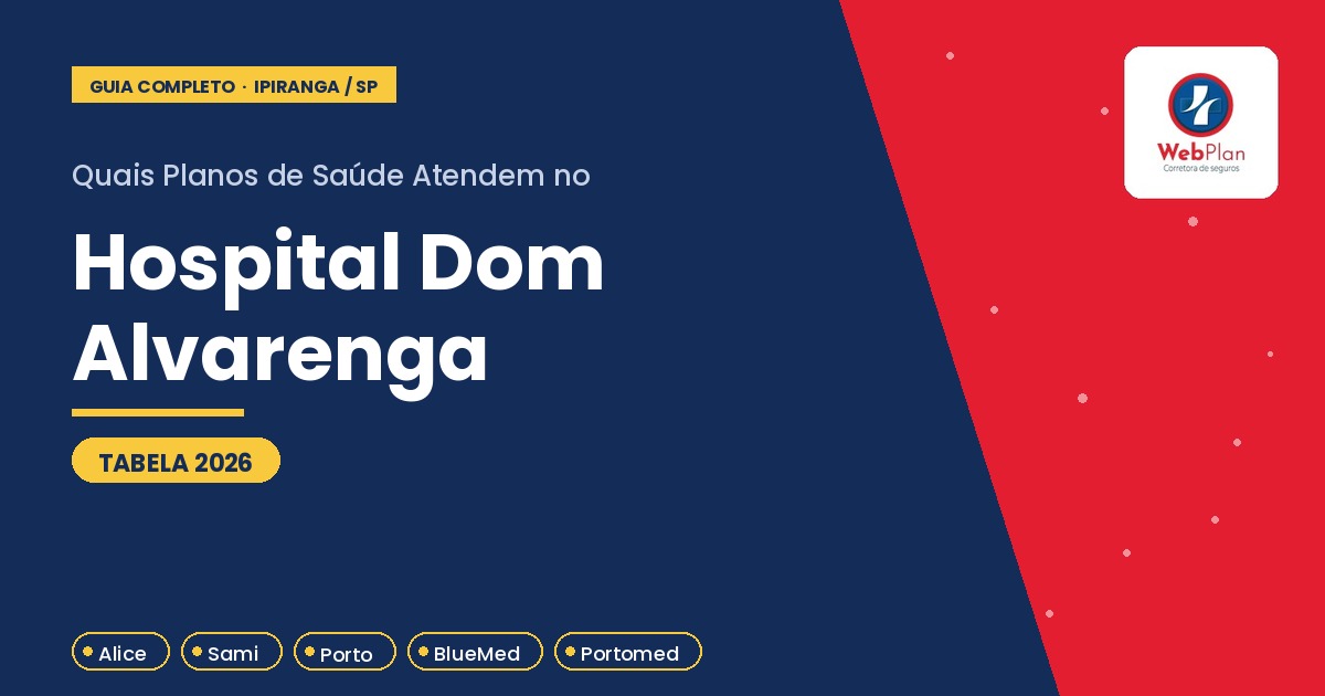 Quais Planos de Saúde Atendem no Hospital Dom Alvarenga | Tabela 2026.