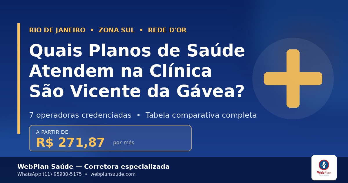 Quais Planos de Saúde Atendem na Clínica São Vicente? [2026]