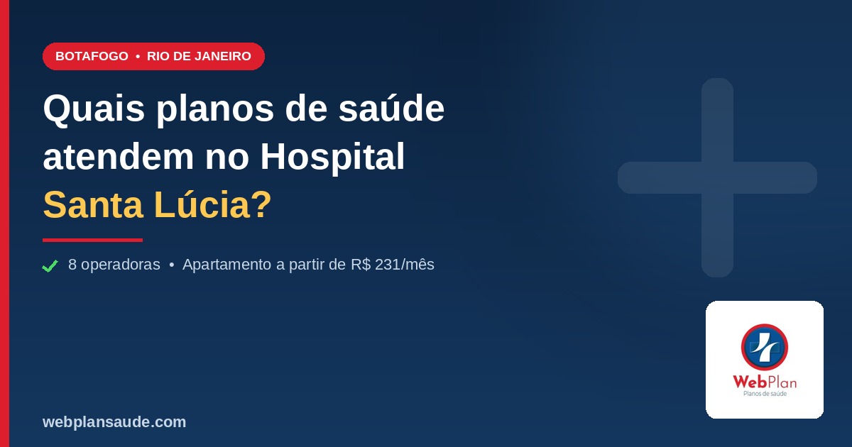 Quais planos de saúde atendem no Hospital Santa Lúcia RJ